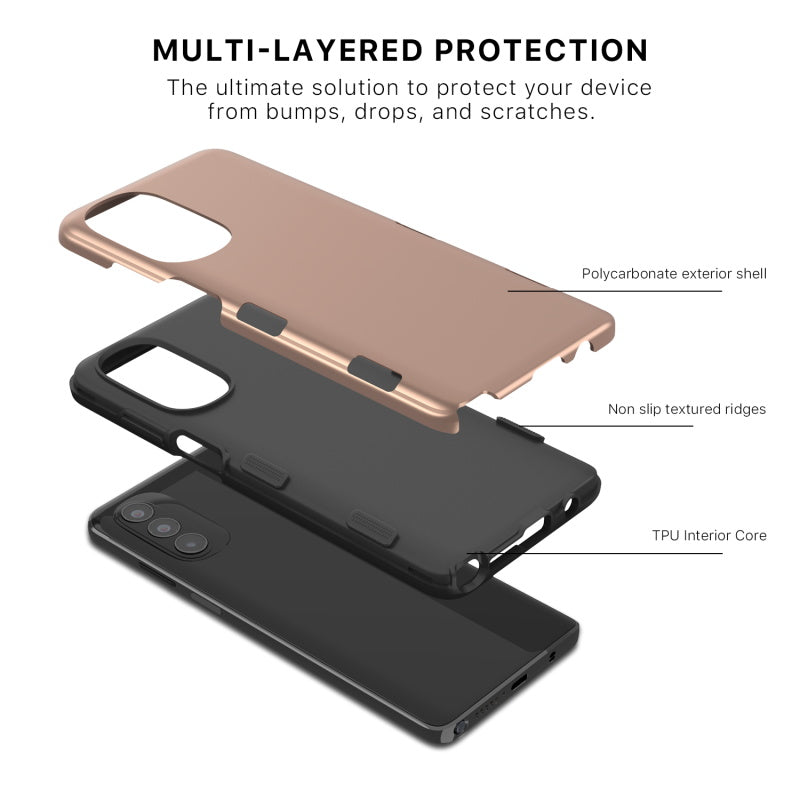 Motorola Moto G Stylus 5G (2022) MyBat Pro Tuff Subs Series Case - Rose Gold  (1103935)