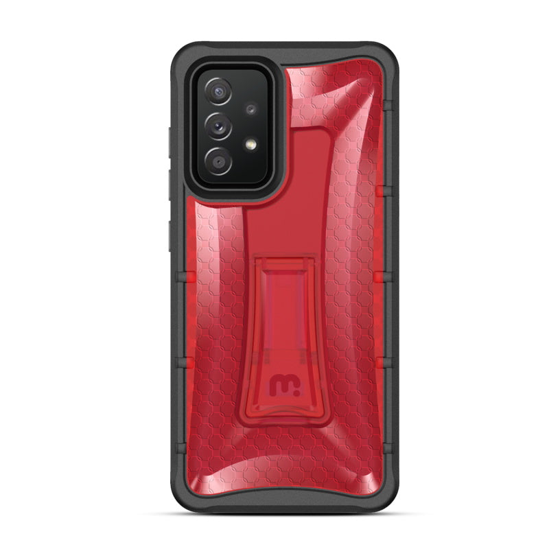 Samsung Galaxy A52 5G MyBat Pro Warrior Series Case with Holster and Tempered Glass - Red (1101182)