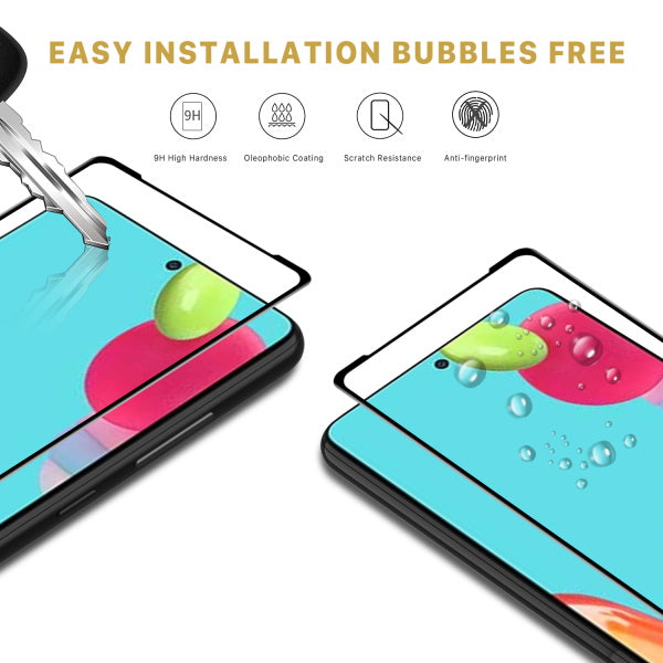 Samsung Galaxy A52 5G MyBat Pro Full Coverage Tempered Glass Screen Protector- Black (1101190)