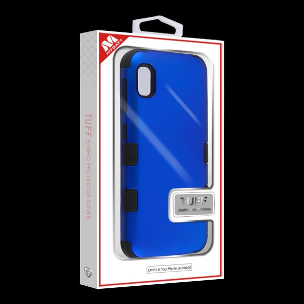Samsung Galaxy A10e MyBat TUFF Hybrid Phone Protector Cover -Titanium Dark Blue / Black (101)