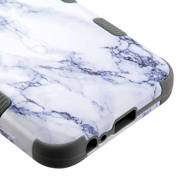 SAMSUNG GALAXY J2 PURE MYBAT TUFF HYBRID PROTECTOR COVER - WHITE MARBLING / IRON GRAY (722)