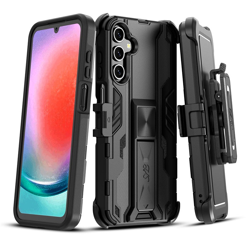 SYB Reflex Series Case with Holster for Samsung Galaxy A15 5G - Black (1107758)