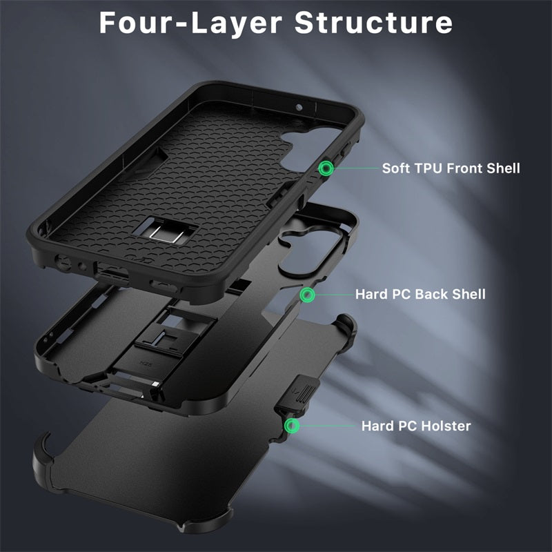 SYB Reflex Series Case with Holster for Samsung Galaxy A15 5G - Black (1107758)
