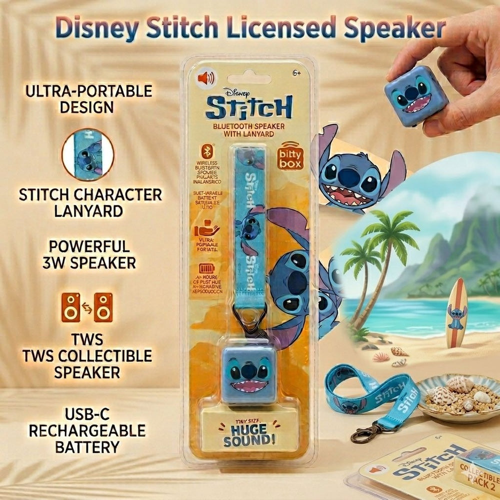 BITTYBOX LANYARD SPEAKER LICENSED - STITCH (1107923) (MSRP $49.99)