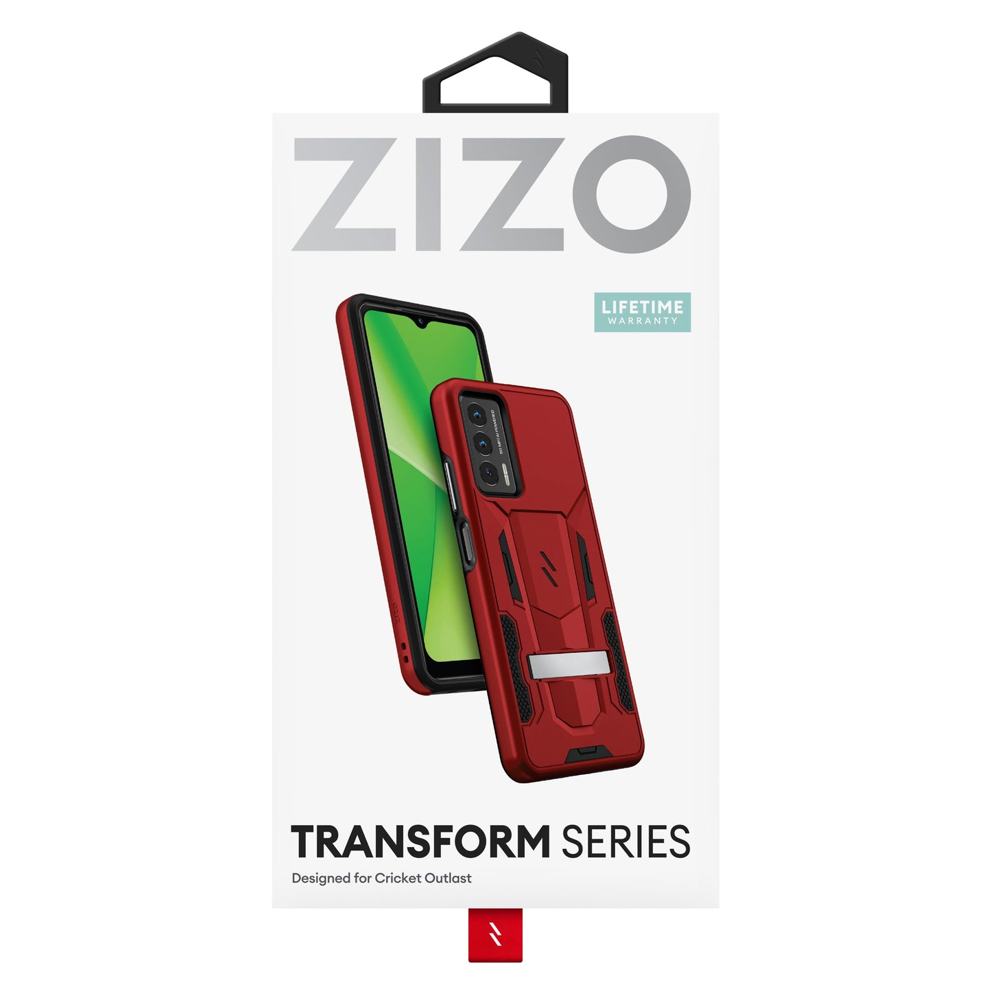 ZIZO TRANSFORM SERIES CRICKET OUTLAST CASE - RED (1106235)