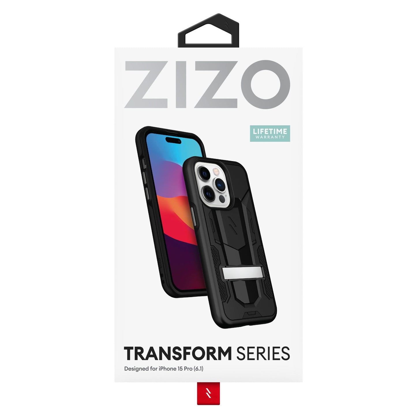 ZIZO TRANSFORM SERIES IPHONE 15 PRO CASE - BLACK & BLACK (1106166)