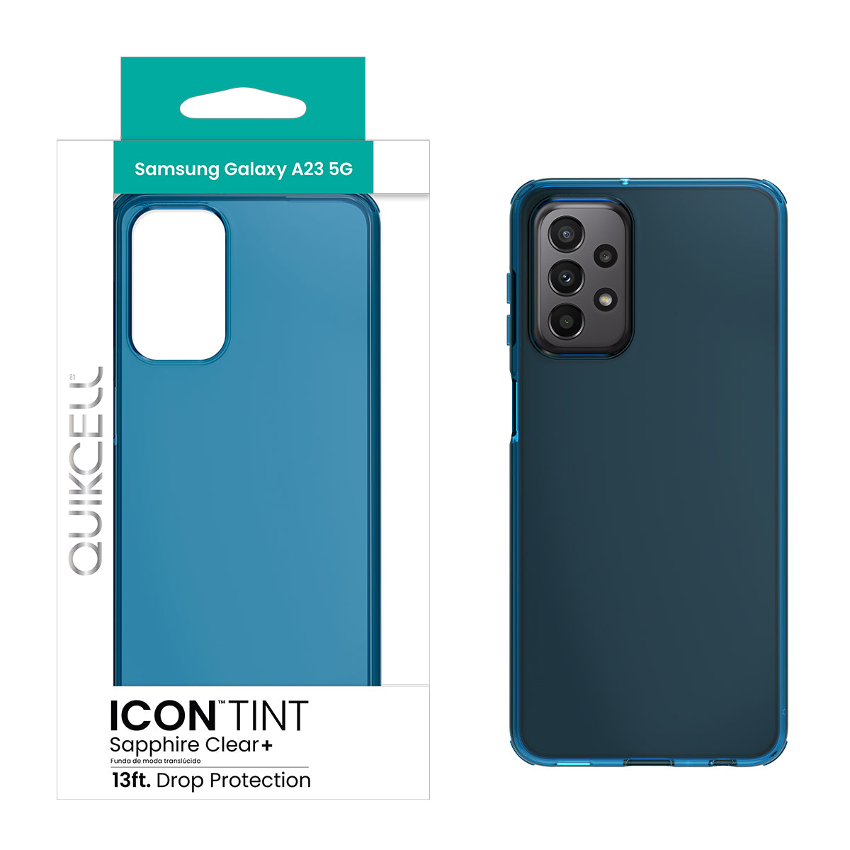 Samsung Galaxy A23 5G QUIKCELL ICON TINT Transparent Case - SAPPHIRE (1104824)