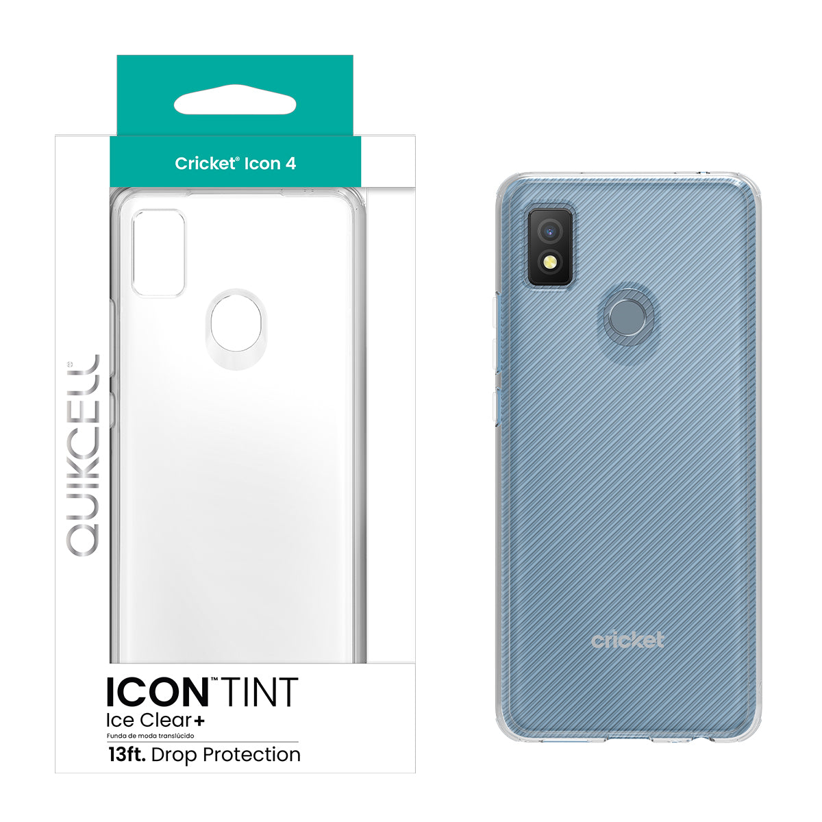 Cricket Icon 4 ICON QUIKCELL ICON TINT Transparent Case - ICE (1105064)
