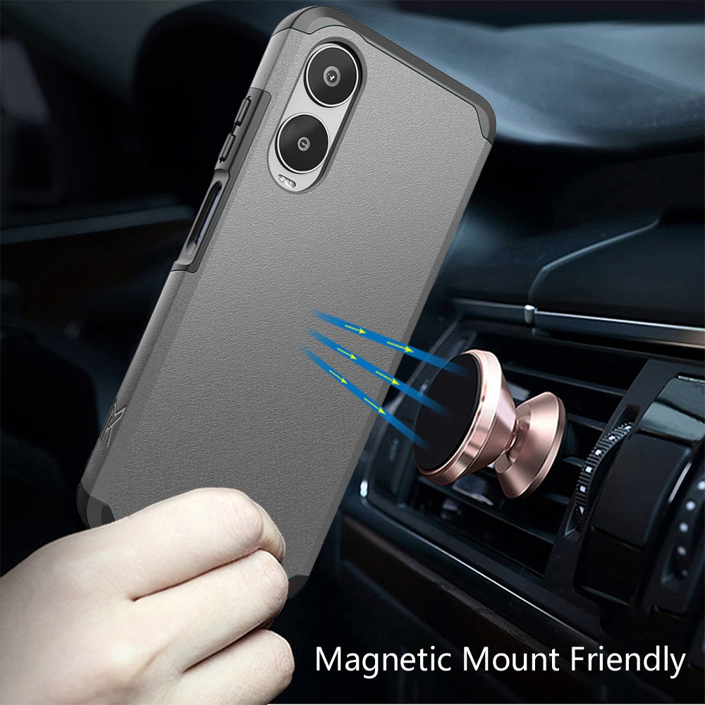 Cricket Icon 6 Tough Strong Hybrid + Tempered Glass - Charcoal Grey (1107163)