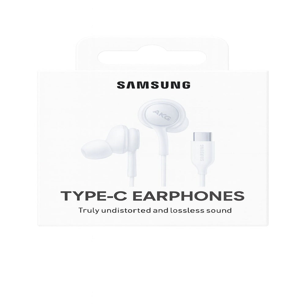 SAMSUNG Type-C EARPHONES Sound by AKG Black - EOIC100BWEGWW - WHITE ( 1103392) (MSRP $29.99)