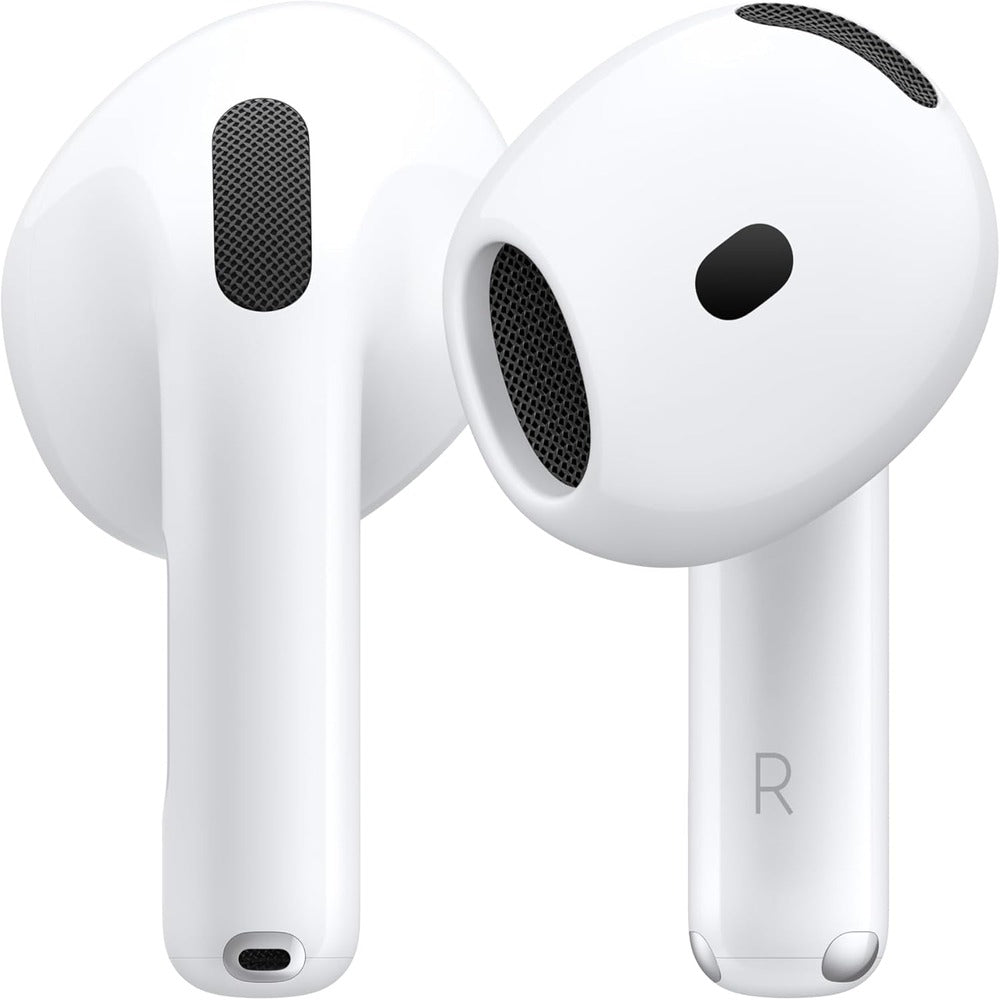 Apple AirPods 4 Wireless Earbuds, Bluetooth Headphones, Personalized Spatial Audio, Sweat and Water Resistant, USB-C Charging Case - WHITE (1103088) (MSRP 249.99)