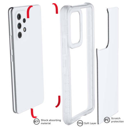 SAMSUNG GALAXY A53 5G GHOSTEK COVERT SERIES CASE - CLEAR (1103581)