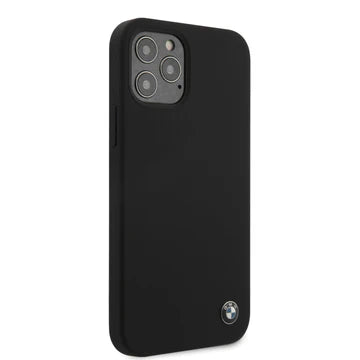 iPhone 12 / 12 Pro - Silicone Black Signature Collection Metal Logo - BMW (1102502)