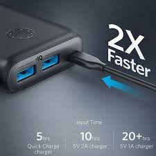 Anker Powercore Select 20K mAh 18W Power Bank W/ 2 USB-A Ports - Black (1107648)