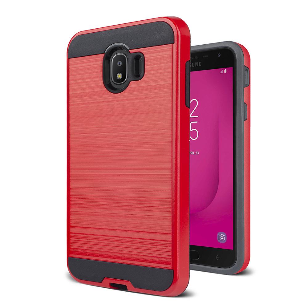 Galaxy J2 Pure brushed metal case - Red (583)
