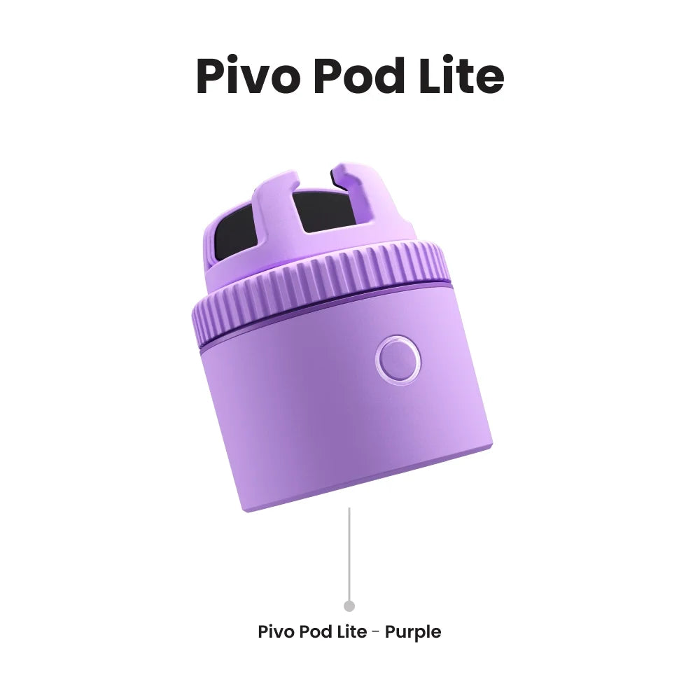Pod Lite Fitness Tracking Phone Holder, Auto 360° Rotation, Selfie, Handsfree Video Recording - Purple (1102814)