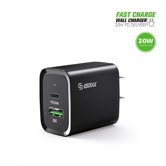Esoulk 20W PD&QC Fast Wall Charger (1108275)(MSRP $49.99)