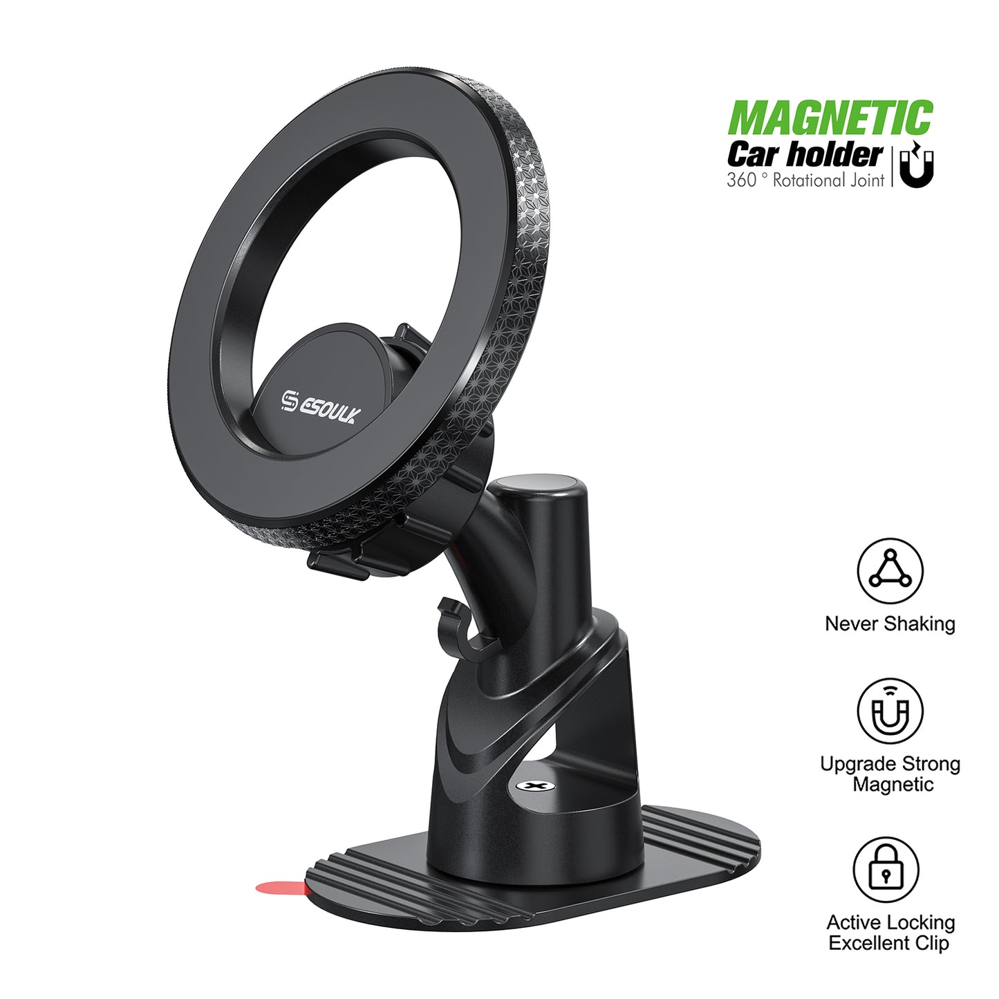 Esoulk Dashboard Magnetic Car Mount - Black (1102710)