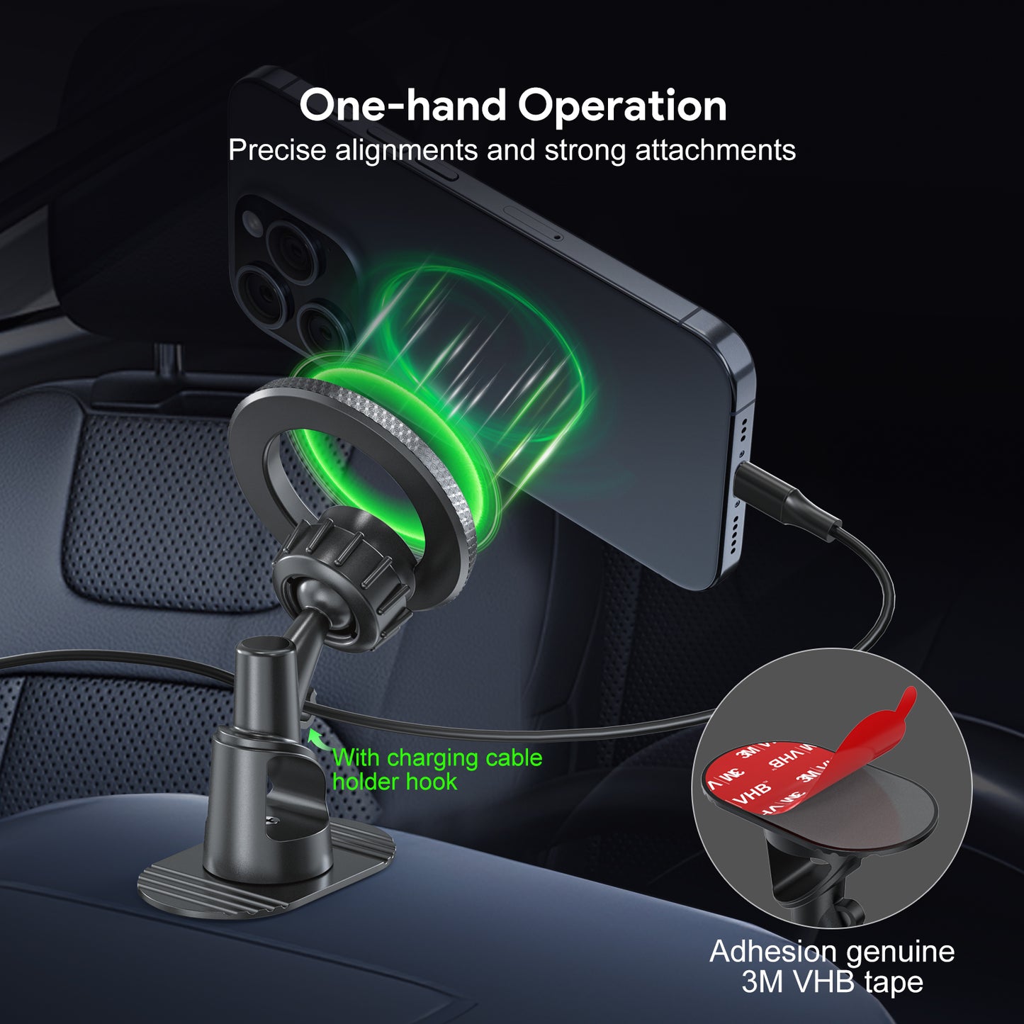 Esoulk Dashboard Magnetic Car Mount - Black (1102710)