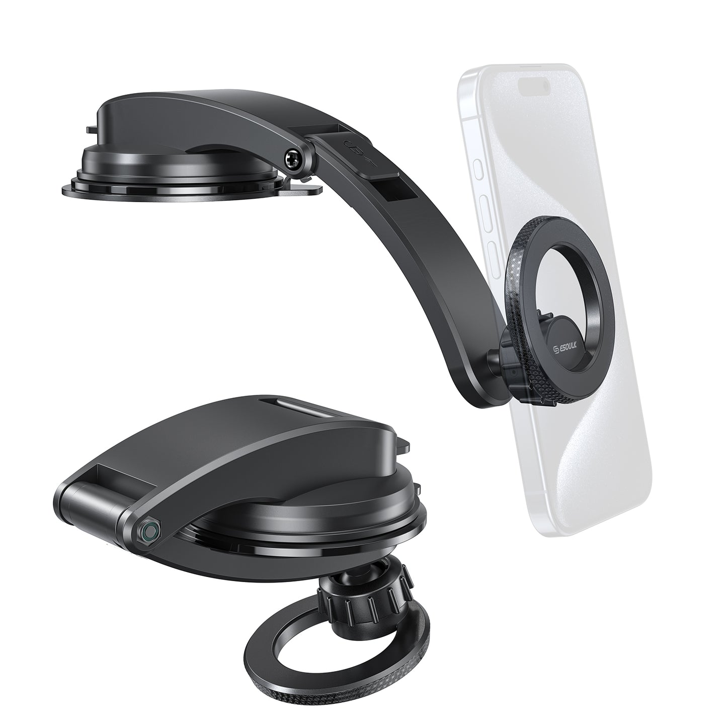 Esoulk Magnetic Car Holder- Black (1102711)