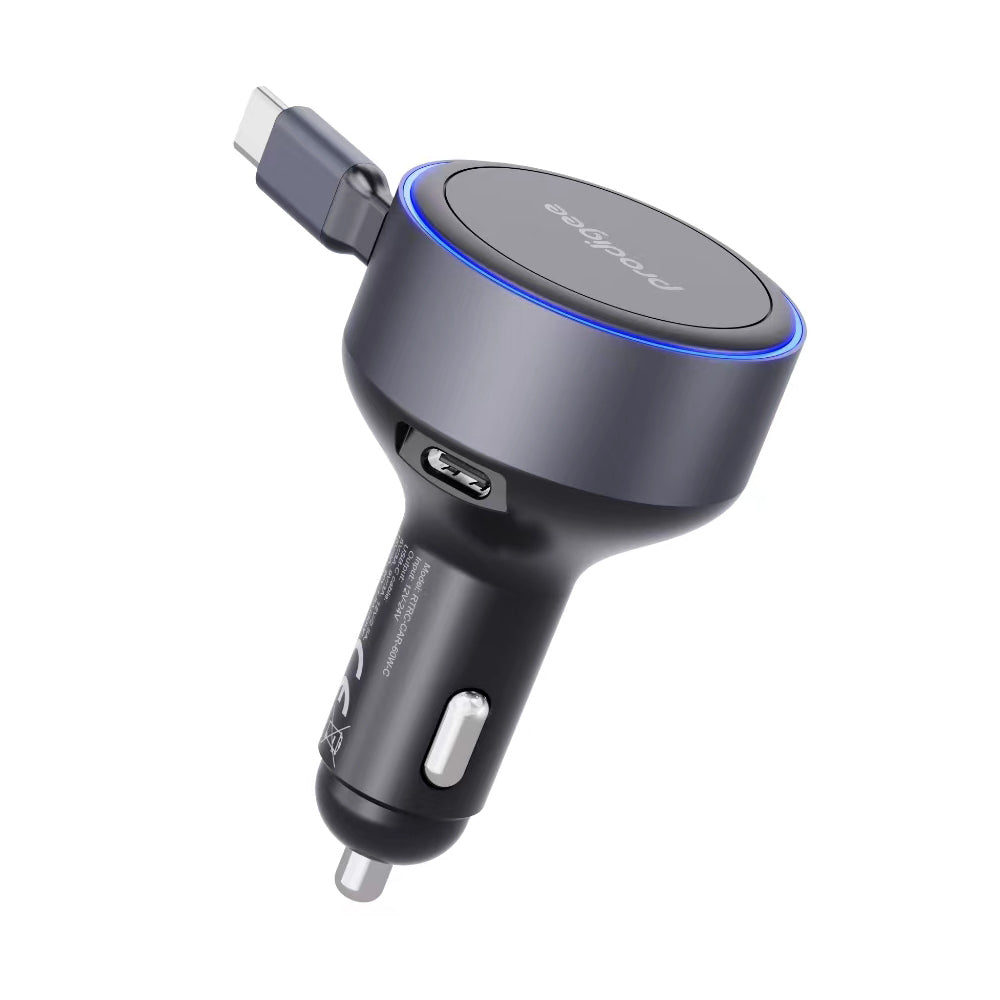 Prodigee Energee Retract-It Car Charger 60W Type C - Black (1107708)