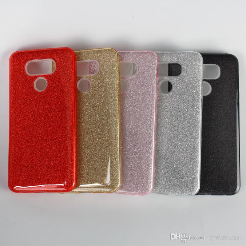 Galaxy J2 Pure TPU+PC Hybrid Shining Bling Glitter Case Protective Cover - Black (588)