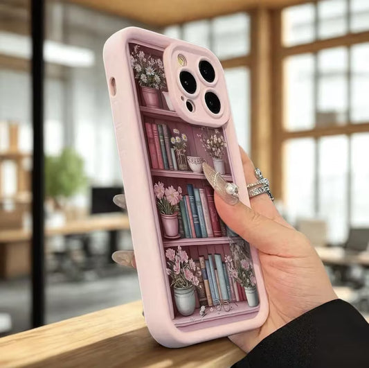 Bookcase 2D Cell Phone Case, Fantasy Bookish Bookshelf iPhone 16 Pro Max Case, Trendy Gift ( 1107976) (MSRP $39.99)