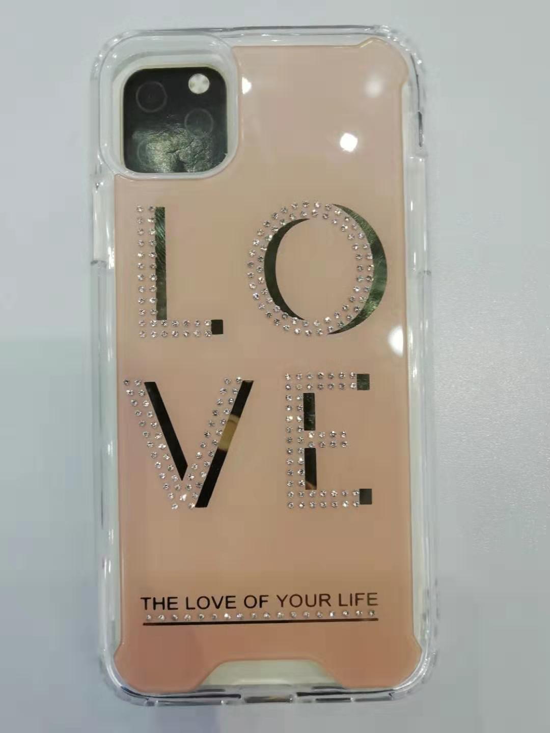 APPLE IPHONE 11 PRO MAX - MOBILIZE JEWEL HYBRID CASE W/ DIAMONDS - GUITAR JEWEL ROSE GLOD (4878)