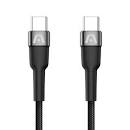 ARGOM CABLE TYPE-C TO TYPE-C 65W NYLON BRAIDED DURA SPEED 10FT/3M (1104925)