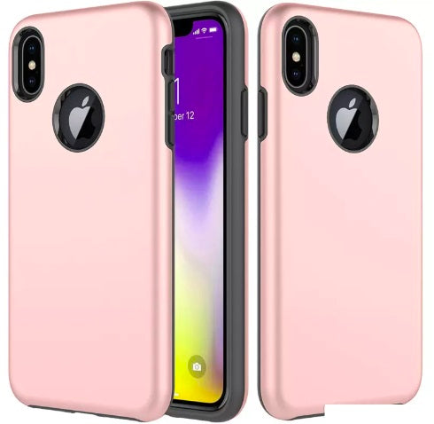 iPhone X/Xs Luxury TPU Case - Rose Gold (3028)