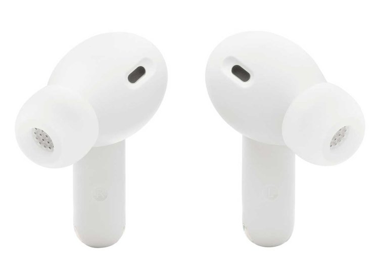 JBL Vibe Beam 2 - True Wireless Noise Cancelling Earbuds Pure Bass Sound & Smart Ambient Technology, 4mics for Crisp, Clear Calls, up to 40Hrs of Playback, IP54 Dust & Water Resistant (WHITE) (1102805)