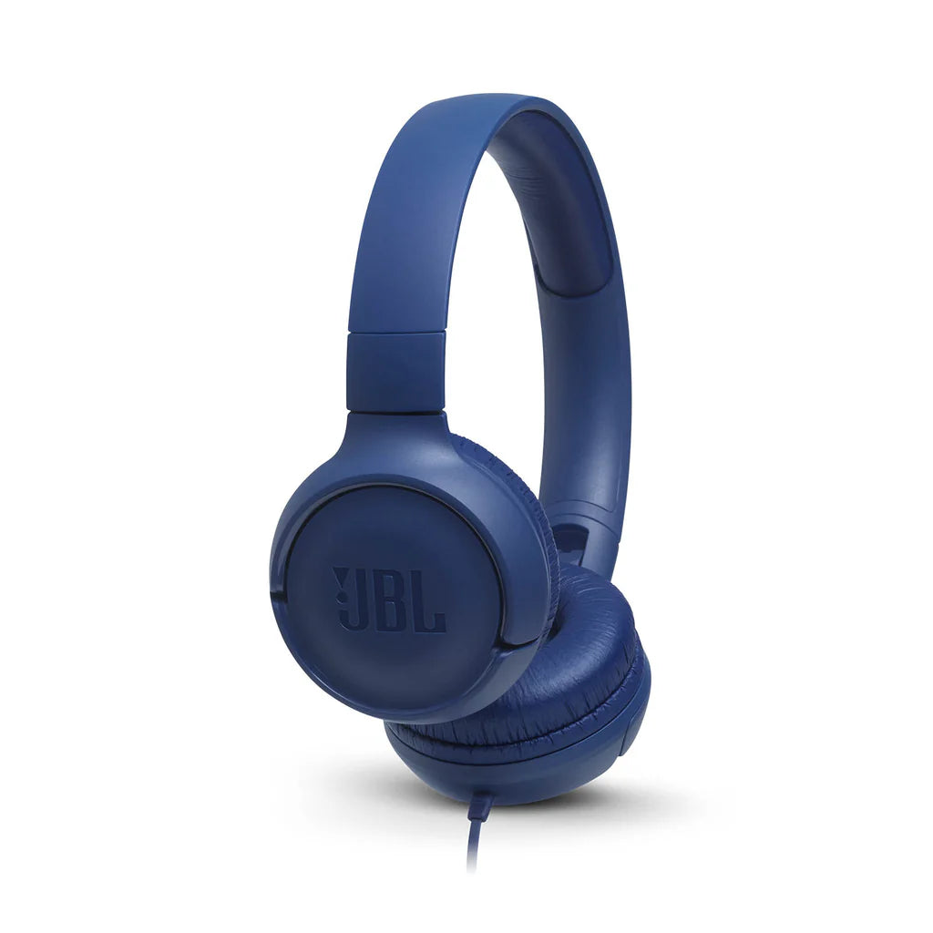 JBL Tune 500 Over-Ear Headphones - Blue ( 1103478) (MSRP $39.99)