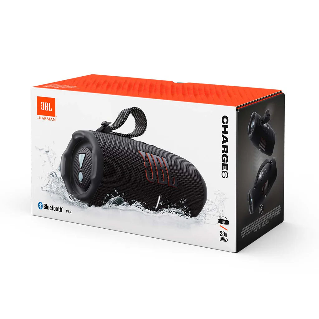 JBL Charge 6 Portable Bluetooth Speaker - Black (1102946)