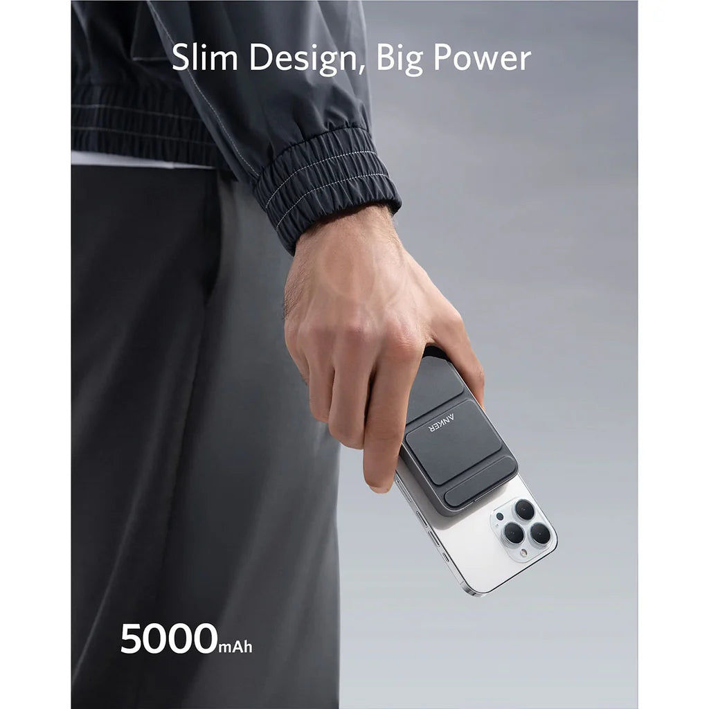 Anker Powercore 622 Foldable Magnetic Battery (Mag-Go) 5K mAh with USB-C Cable - Black ( 1103479) (MSRP $69.99)