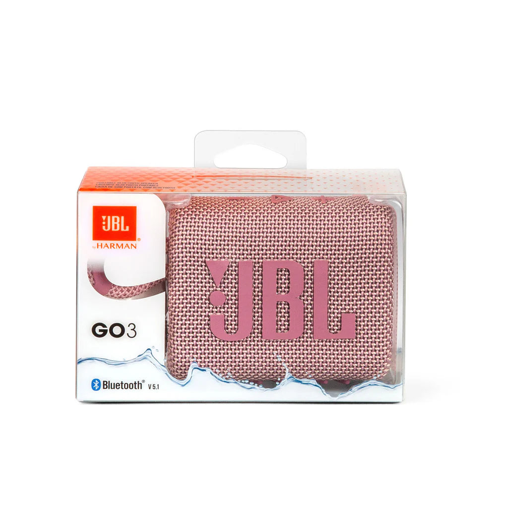 JBL Go 3 Portable Bluetooth Speaker - Pink (1102614)