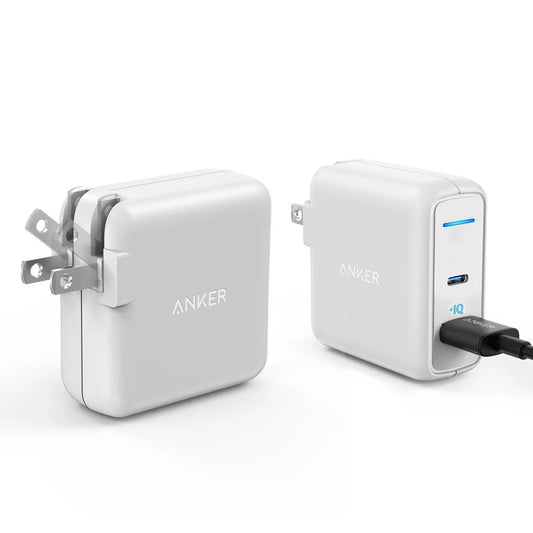 Anker Powerport 27W Dual-Port (USB-A & USB-C) Wall Charger W/ USB-A To USB-C Cable - White ( 1103702) (MSRP $39.99)