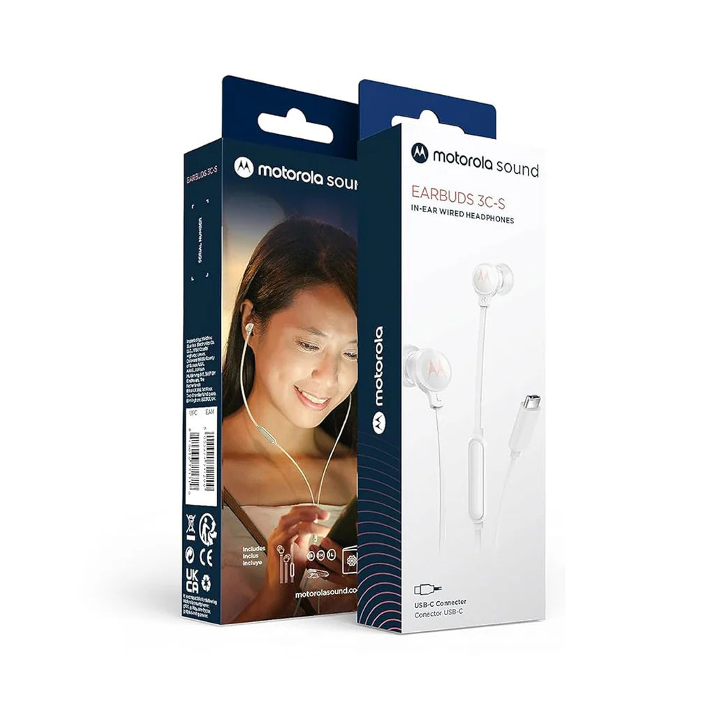 Motorola Earbuds 3C-S Wired - White (1102706)