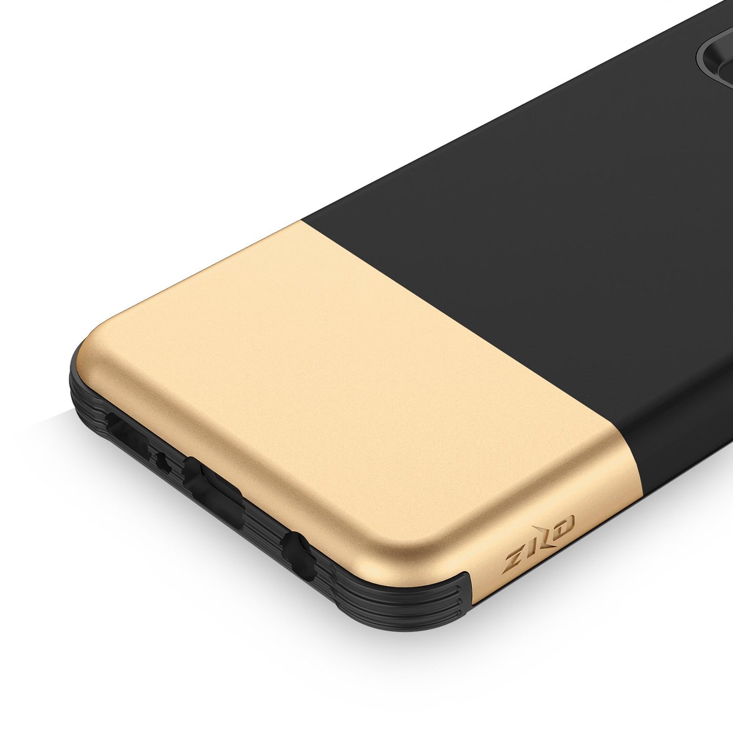 Samsung Galaxy S10 Zizo Division Case with Dual Layered and Shockproof Protection - Black / Gold (517)