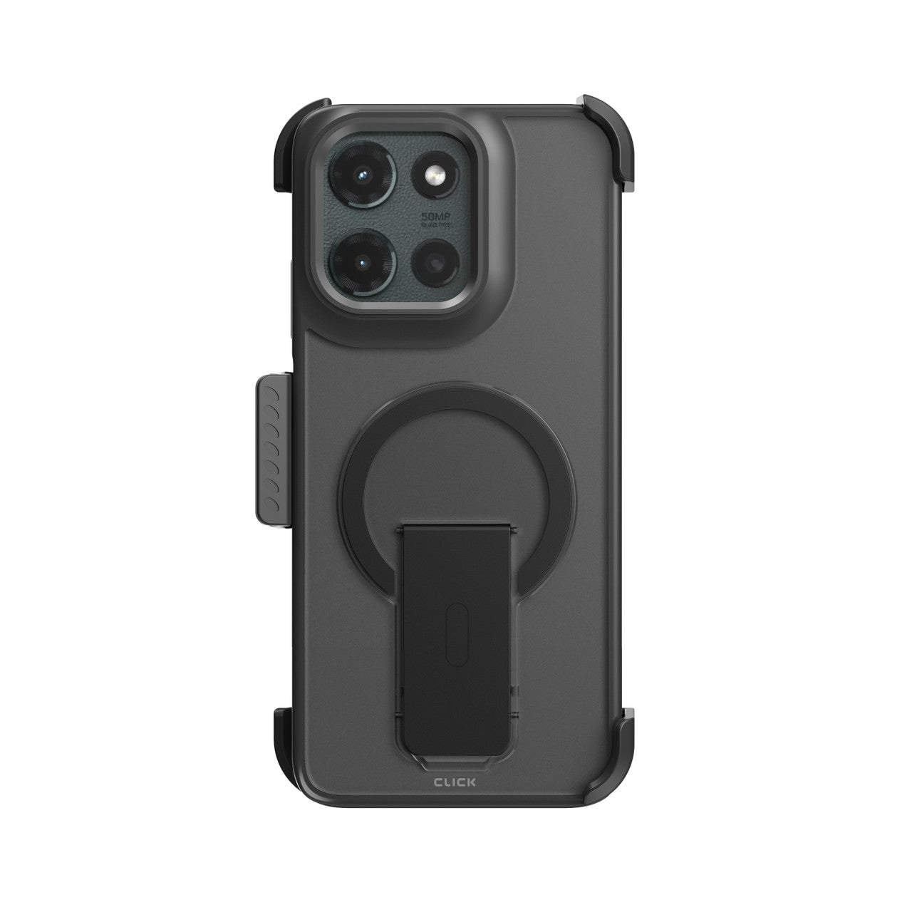CLICK Latch moto g stylus (2025) Holster Series Case _ Black (1102876)
