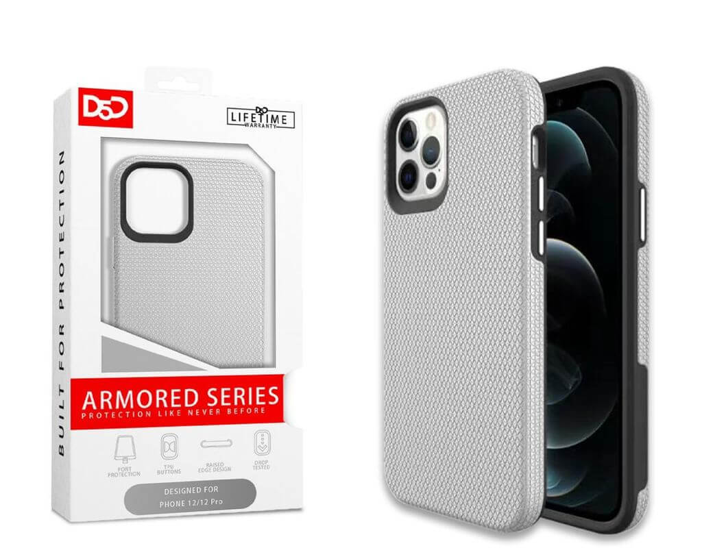 Apple Iphone 13 Pro 6.1 D5D Armored Series Dual Layered Case - Silver (1102475)