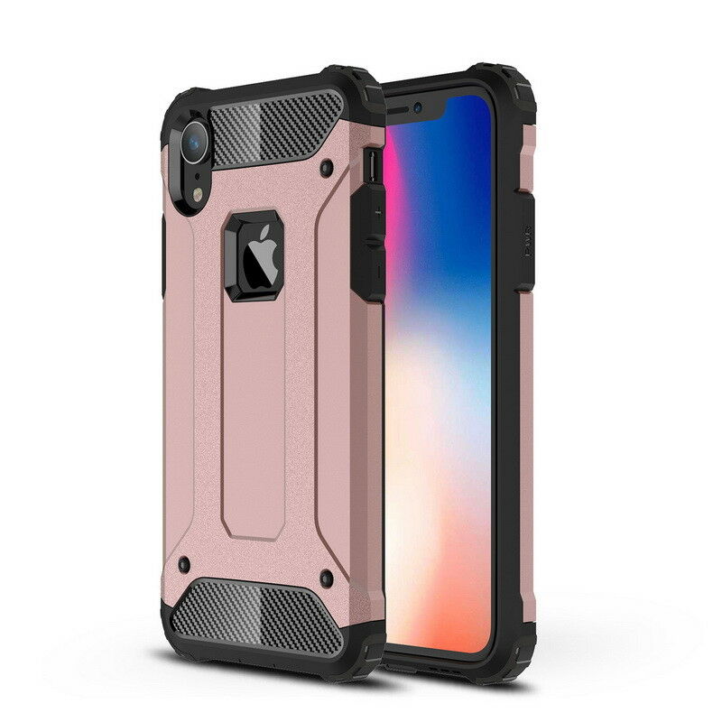 iPhone X/Xs Hybrid Armor TPU PC Case Rose Gold 1652