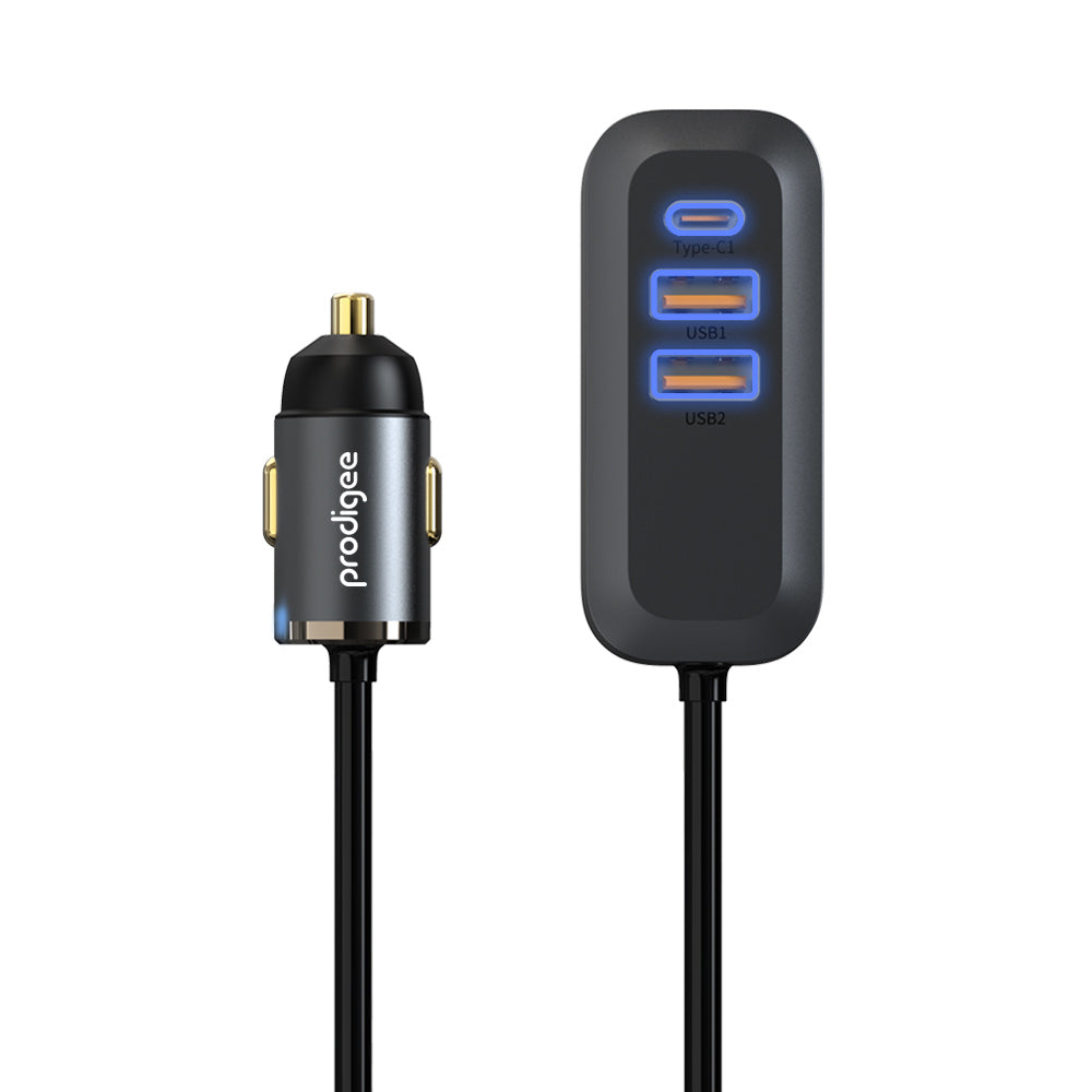 prodigee Energee Wagon 4-in-1 60W PD Car Charger - Black (1107785)