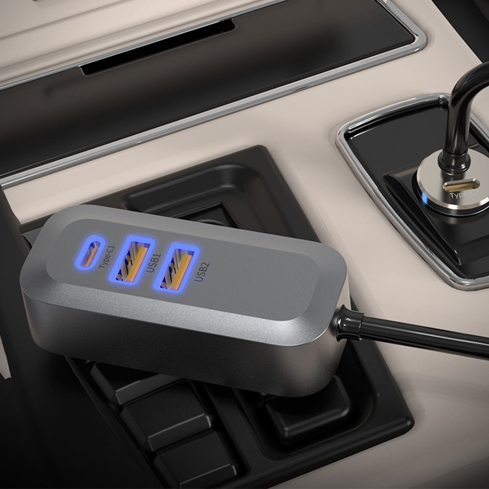 prodigee Energee Wagon 4-in-1 60W PD Car Charger - Black (1107785)