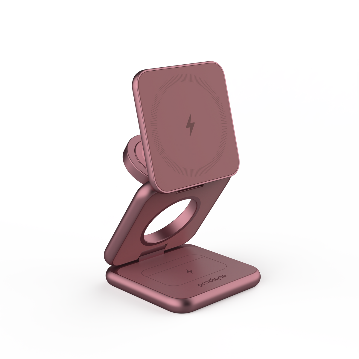 Prodigee Trio 3-in-1 Magnetic Charger for Apple Devices -Burgundy  ( 1108234) (MSRP $99.99)