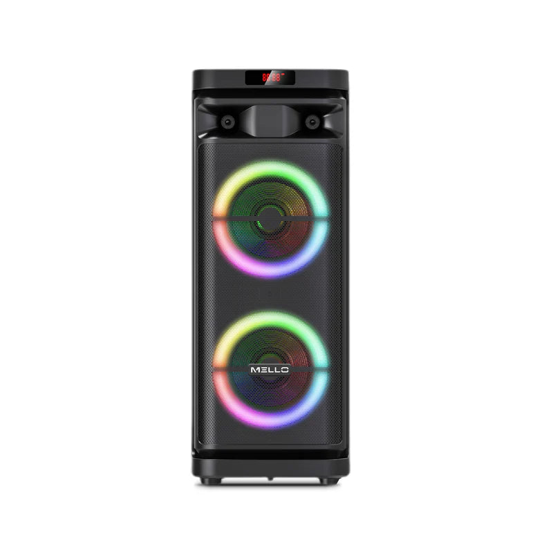 MELLO BUZZ 2 X 10" INCH 3800 WATTS PARTY SPEAKER- Black   ( 1103747) (MSRP $199.99)