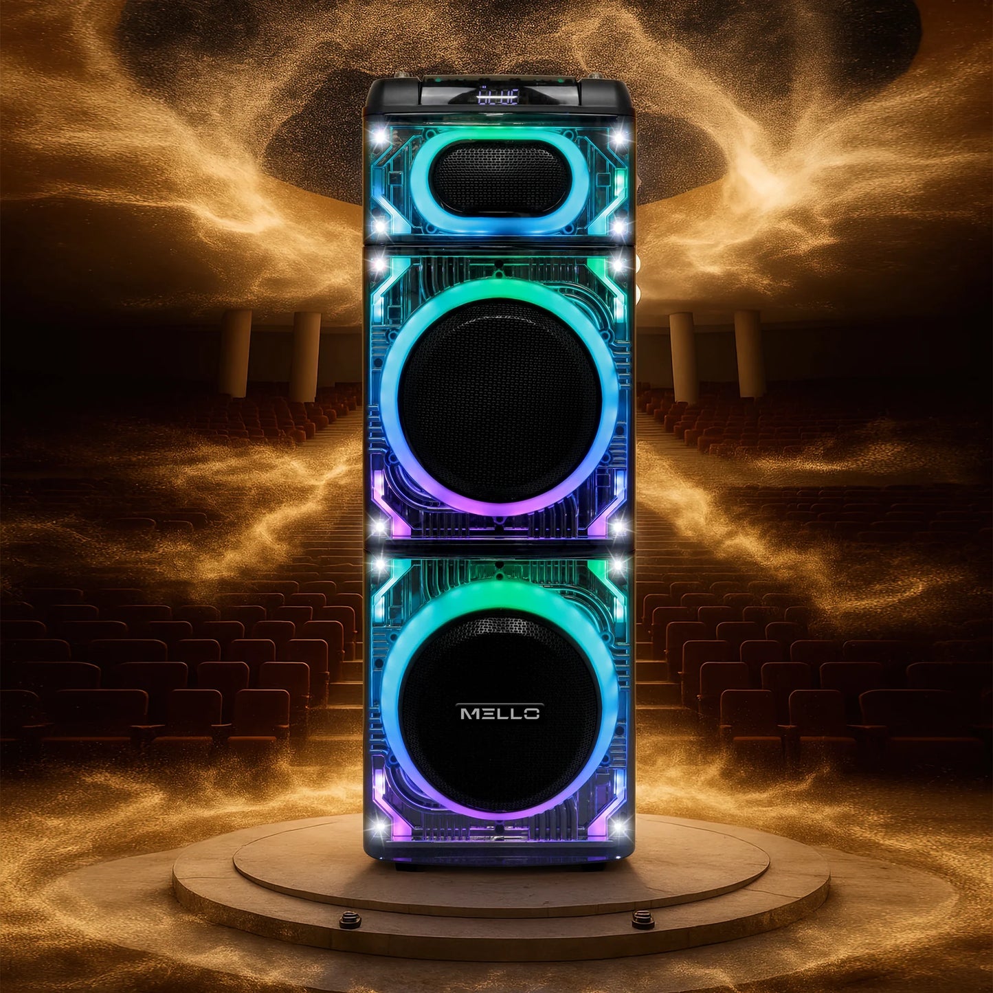 MELLO LUCID PRO 2 X 10" INCH 9000 WATTS PARTY SPEAKER(1103327) (MSRP $499.99)