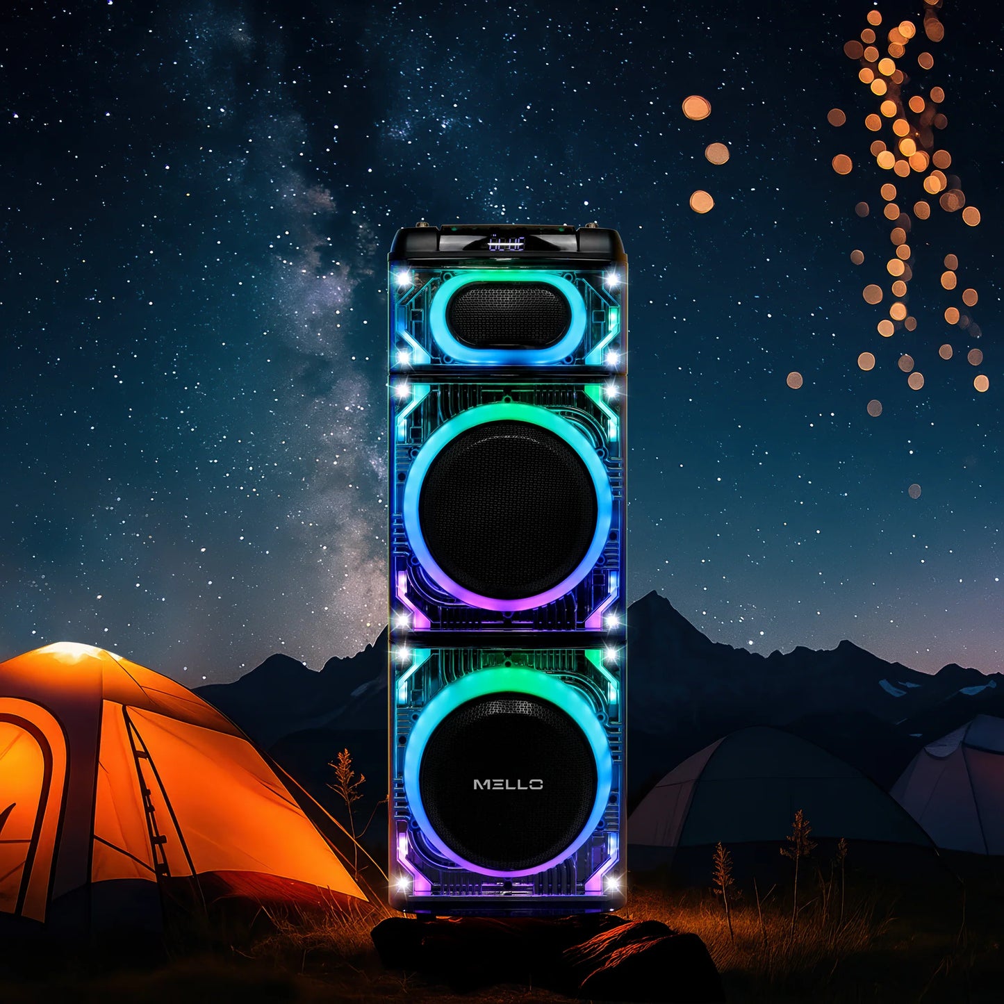 MELLO LUCID PRO 2 X 10" INCH 9000 WATTS PARTY SPEAKER(1103327) (MSRP $499.99)