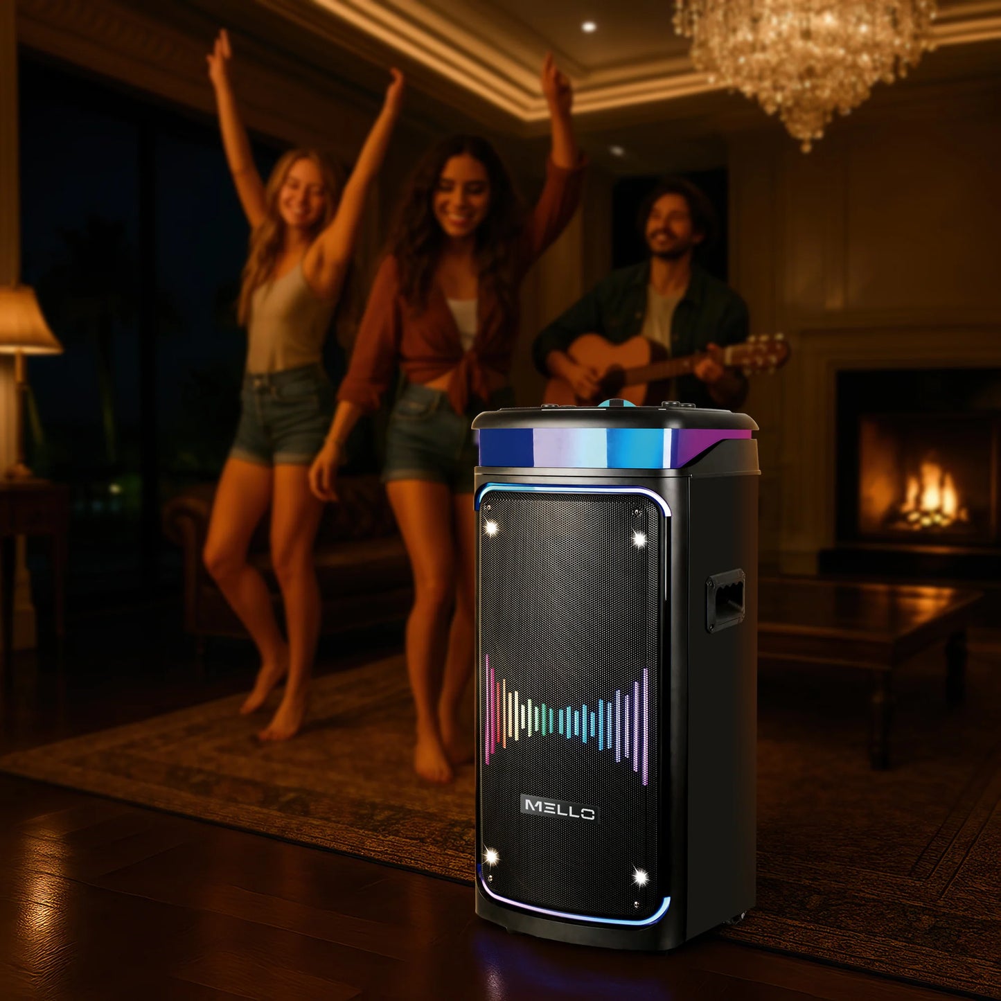 MELLO WAVE 2 X 8" INCH 6000 WATTS PARTY SPEAKER(1103324) (MSRP $299.99)