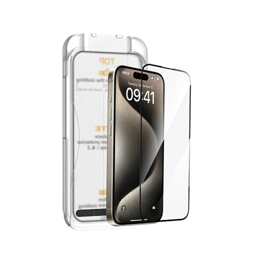 Wiwu Easy Install clear tempered glass for iphone16 Pro  - Clear (1107300)