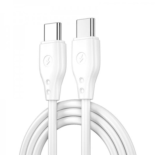 WIWU Wi-C002 Pioneer 67W PD Type-C to Type-C Charging Cable, 1M - White (1106635)